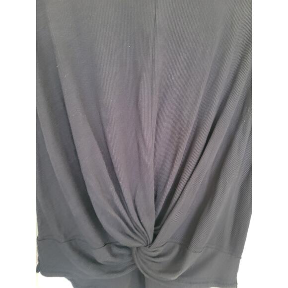 All In Motion Black Twist Front Longsleeve Yoga Top Size Medium - Picture 2 of 5